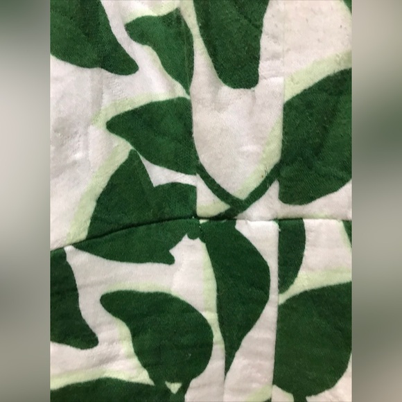 Kate Spade Quilted Garden Leaves Pique A-Line Dress, Green, Size 2! - Picture 9 of 10